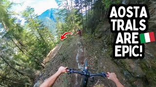 One Of The Best Singletracks Ive Ever Ridden  Aosta Italy [upl. by Alusru]