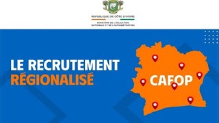 Concours DEntrée Aux CAFOP 2024  Comment Fonctionne Le Recrutement Régionalisé Du CAFOP IA 2024 [upl. by Pallas425]