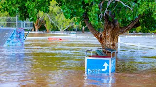 NSW Floods 2021 Narrabri Flood Peak [upl. by Eecak187]