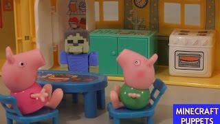 Peppa Pig House Playset amp George Suzie Figures Unboxing Review Puppet Steve [upl. by Araminta]