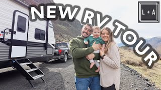 Our 2022 Travel Trailer Tour  PERFECT SIZE 30ft Jayco RV [upl. by Omsoc]