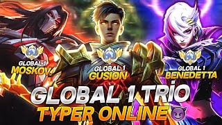 GLOBAL 1 GUSION TYPER  GLOBAL 1 MOSKOV  GLOBAL 1 BENEDETTA [upl. by Photima]