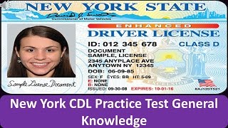 New York CDL Practice Test General Knowledge [upl. by Vail]