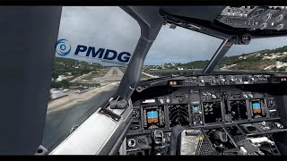 FSX ✈ PMDG B737NGX Smooth landing at Skiathos Airport LGSK [upl. by Onstad466]