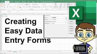 Creating Easy Data Entry Forms in Excel [upl. by Kellie878]