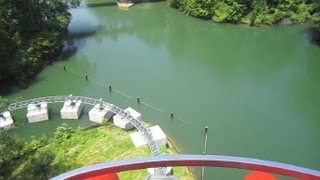 Verbolten storm effecttheme Front Seat onride HD POV Busch Gardens Williamsburg [upl. by Desdamonna]