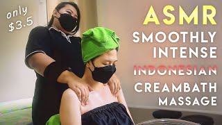 ASMR 35 Smoothly Intense Indonesian Creambath Massage [upl. by Airuam910]