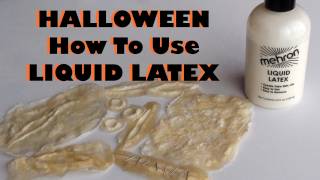 Halloween  Liquid Latex  How to use it amp make your own prosthetics [upl. by Michiko843]