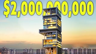 Inside Antilia Mukesh Ambani’s 2 Billion Mansion in Mumbai India [upl. by Steel]