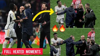 😨 Fierce Showdown of Vinicius Jr and Diego Simeone Clash in Real Madrid vs Atletico  Copa del rey [upl. by Lennahs]