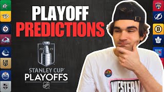 Predicting The NHL 202324 Stanley Cup Playoffs [upl. by Askari]