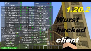 How to get the Wurst Hacked client for 1202 [upl. by Nahpos]