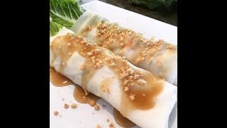 Lumpiang Sariwa  Fresh Spring Lumpia Filipino Food [upl. by Osrock351]