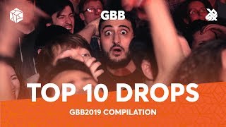 TOP 10 DROPS 😱 Grand Beatbox Battle Solo 2019 [upl. by Zoarah391]