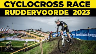 SUPERPRESTIGE CYCLOCROSS RACE  RUDDERVOORDE U17  GoPro hero 12 BIKE FOOTAGE  4K 60 fps [upl. by Kristie]