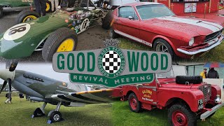 Goodwood Revival 2024  A Very Wet First Day On Track Action Spitfire Display Racing Car Paddock [upl. by Atsedom75]