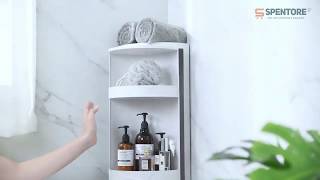 Rotating Nailless MultiFunctional Corner Storage Rack [upl. by Inaj206]