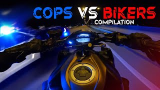 BIKERS VS COPS Motorcycles chased by Police Compilation 2023 [upl. by Kameko]