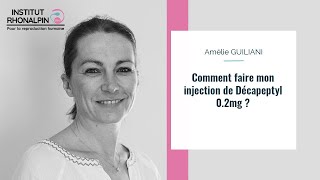 Comment faire une injection de Décapeptyl 02 mg 2 ampoules [upl. by Raseta468]