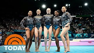 US women’s gymnastics team makes strong debut at Olympics [upl. by Agate291]