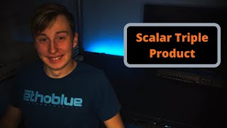 How To Find The Scalar Triple Product  Calculus 3 [upl. by Neesay]