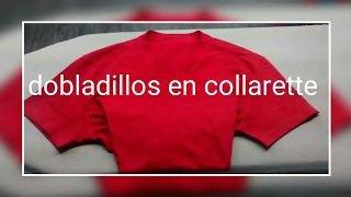 Dobladillos en Collarette  Tips de Costura  Vídeo sugerido [upl. by Arac334]