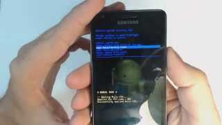 Samsung Galaxy S2 I9100 hard reset [upl. by Aneehsak]