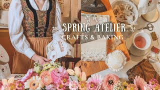 A Cosy Spring Afternoon Crafting and Baking at the Village Atelier  Cottagecore Story amp ASMR [upl. by Schuman169]