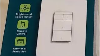 Product Review and Installation TREATLIFE Smart Ceiling Fan Control and light dimmer switch DS03 [upl. by Oicanata]