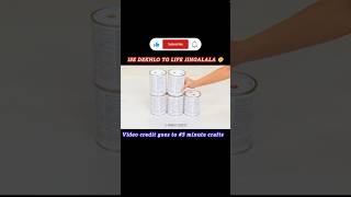 teen ke dabbe ka hack 💡 watch till the end 😮 5minitcrafts facts lifehacks trending craft [upl. by Azalea]