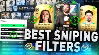 The Best Sniping Filters 24 🤑 MAKE 75K FAST EAFC 24 BEST SNIPING FILTERS TO MAKE COINS FC24 [upl. by Namyw]