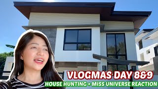 VLOGMAS DAY 8 amp 9 HOUSE HUNTING  WATCHING MISS UNIVERSE 2019  Aulie Secerio [upl. by Carree586]