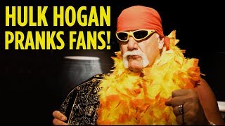 Hulk Hogan Pranks Fans Disguised as Wax Figure [upl. by Vernier]