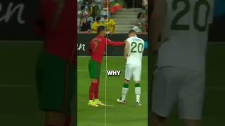 Why Ronaldo slapped this player 🥺🙏🏻 shorts football sportsperson [upl. by Esinad]