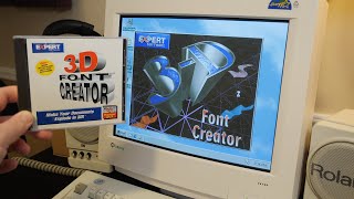 3D Font Creator for Windows 95 [upl. by Rehtnug749]