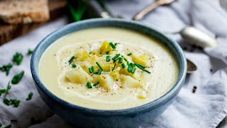 Homemade Creamy Leek and Potato Soup [upl. by Aniarrol465]