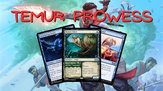 Temur Prowess  Magic The Gathering MTG  Wilds of Eldraine Pioneer [upl. by Yrekaz285]