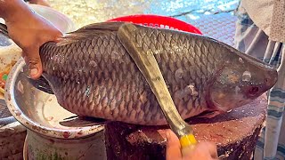 Amazing Cutting Skills  Incredible Big Rohu Fish Cutting By Expert Fish Cutter [upl. by Fogg]