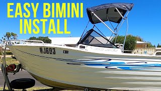 Easy Boat Bimini Install OceanSouth Bimini [upl. by Ano]