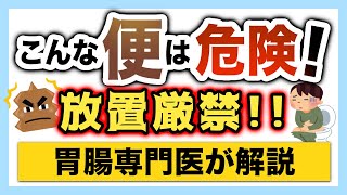 「なんでこんな便で放置してるの？！」放置厳禁な便について専門医が解説 放置すると命に関わることがあります。 [upl. by Esiled949]