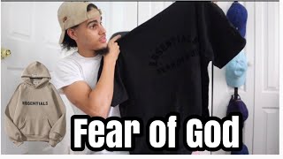 Fear of God Essentials  The Black collection With Sizing Tips [upl. by Nollid]