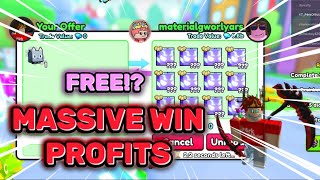 Trading Montage 16  🔥MASSIVE WIN PROFITS💸FREE PETS  Pet Simulator 99  Roblox [upl. by Nitsu379]