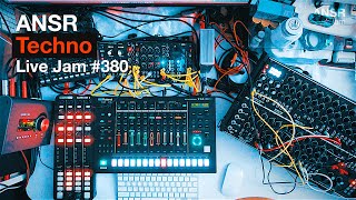 Techno LiveJam380 with TR8S  Techno System  Eurorack Modular [upl. by Oina]