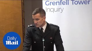 Grenfell firefighter in tears as footage of tower played to inquiry [upl. by Ingra]