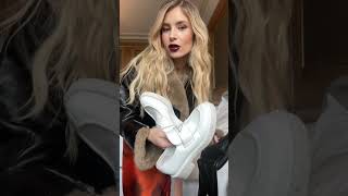 Xenia Adonts  what do you think of this look ❤️ fashion grwm ootd fashionshow [upl. by Nirej]