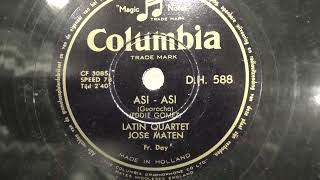 Latin Quartet Jose Maten Asi  Asi 1954 [upl. by Enitsed]