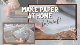 How to make recycled paper  mould amp deckle diy  Tutorial [upl. by Noerb840]