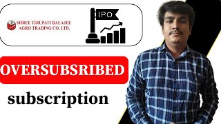 Shree Tirupati balajee IPO l 1 Day subscription l latest GMP [upl. by Michelina]