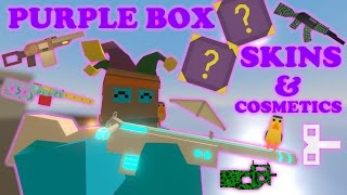 Unturned  All purple box skinscosmetics [upl. by Nicks]