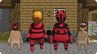 FAMILIA DE MASSIEXE DE PLASTILINA TROLL EN MINECRAFT 😱 [upl. by Sivraj]